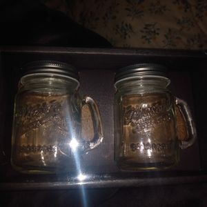 Mason jar salt and pepper shakers
